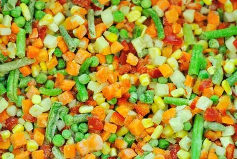 Frozen vegetables Stock Photos