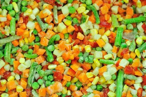Frozen vegetables Stock Photos