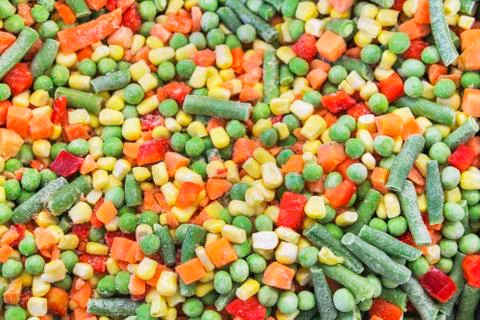 Frozen vegetables Stock Photos
