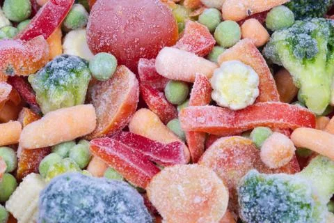 Frozen vegetables. Stock Photos