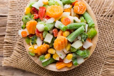 Frozen vegetables. Stock Photos