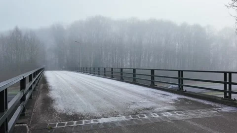 Frozen viaduct Stock Footage 325230779