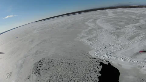 The frozen volga river Stock Footage 171874345