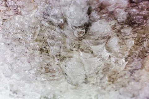 Frozen water close up Stock Photos