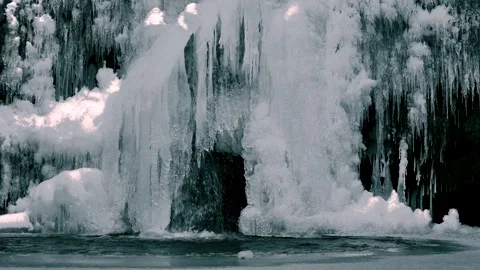 Frozen Water fall flowing 2 스톡 동영상 262492711