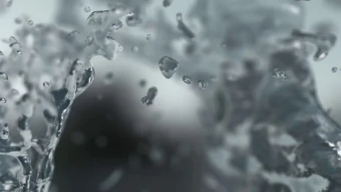Frozen water in flight Video stock 82172795