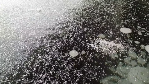 Frozen water. Ice close up. Stock Footage 101401731