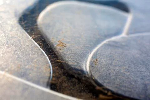 Frozen water pattern Stock Photos