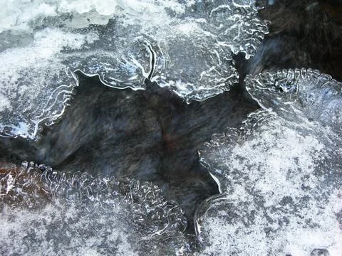 Frozen water Stock Photos