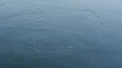 Frozen Water Surface Texture Stock Photos