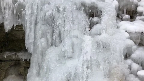Frozen Waterfall 1 Stock Footage 147565770