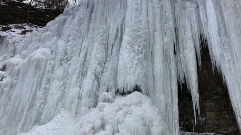 Frozen Waterfall 2 Stock Footage 147565764