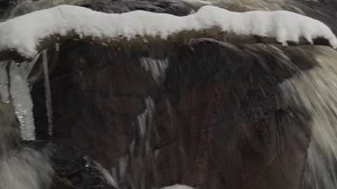 Frozen waterfall Stock Footage 100137350