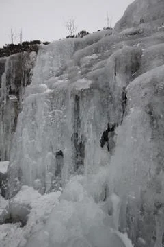 Frozen waterfall Stock Photos