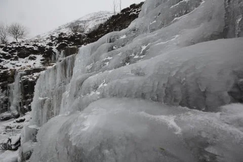 Frozen waterfall Stock Photos