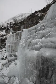 Frozen waterfall Stock Photos
