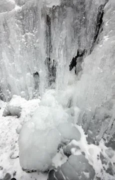 Frozen waterfall Stock Photos