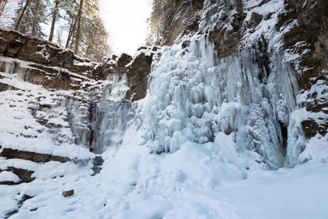 Frozen waterfall Stock Photos