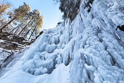 Frozen waterfall Stock Photos