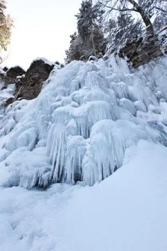 Frozen waterfall Stock Photos