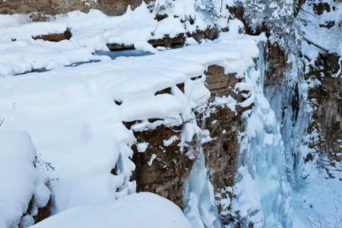 Frozen waterfall Stock Photos