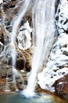 Frozen waterfall Stock Photos