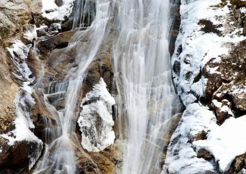 Frozen waterfall Stock Photos