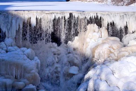 Frozen waterfall Stock Photos
