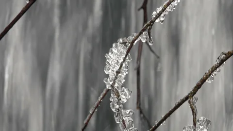 Frozen waterfall in winter 스톡 동영상 86288684