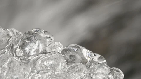 Frozen waterfall in winter 库存影片 86289099