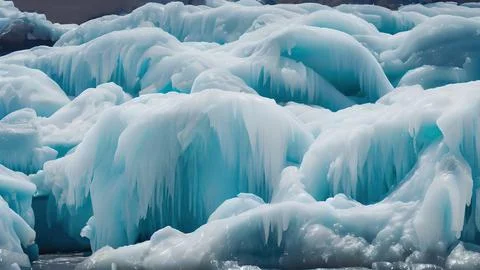 Frozen waves wallpaper Stock Illustration