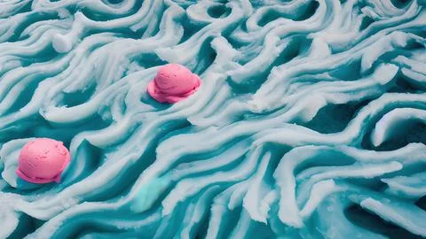 Frozen waves wallpaper 스톡 일러스트