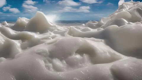 Frozen waves wallpaper Stock Illustration