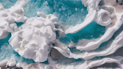 Frozen waves wallpaper Stock Illustration