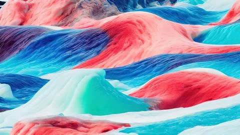 Frozen waves wallpaper Stock Illustration