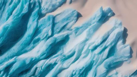 Frozen waves wallpaper Stock Illustration