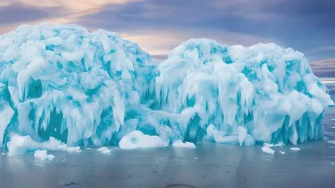 Frozen waves wallpaper Stock Illustration