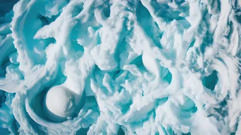 Frozen waves wallpaper Stock Illustration