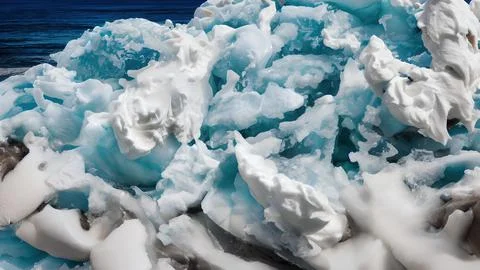 Frozen waves wallpaper Stock Illustration