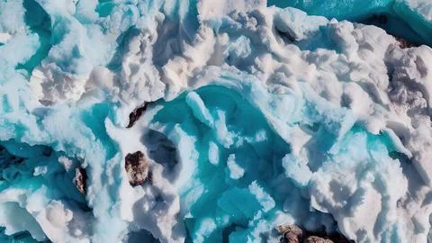 Frozen waves wallpaper Stock Illustration