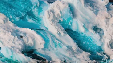 Frozen waves wallpaper Stock Illustration