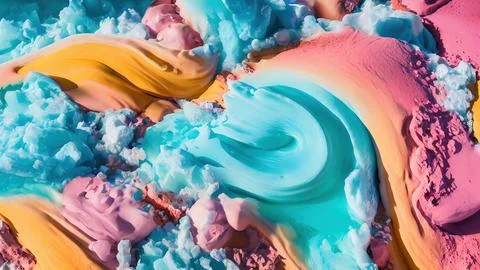 Frozen waves wallpaper Stock Illustration