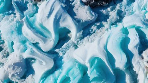 Frozen waves wallpaper Stock Illustration