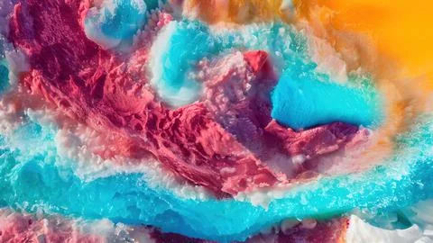 Frozen waves wallpaper Stock Illustration