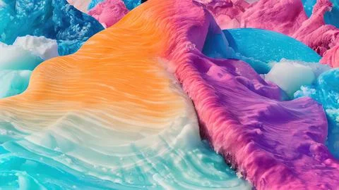 Frozen waves wallpaper Stock Illustration