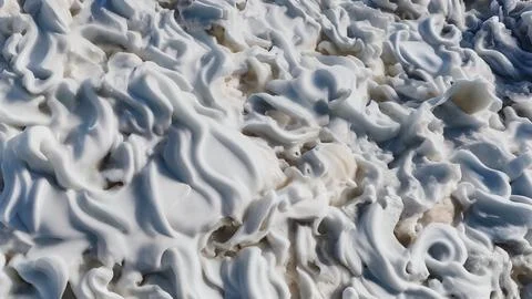 Frozen waves wallpaper Stock Illustration