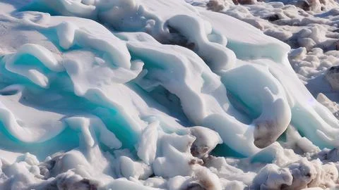 Frozen waves wallpaper Stock Illustration