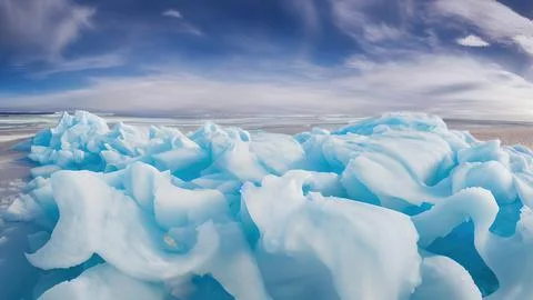 Frozen waves wallpaper Stock Illustration