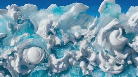 Frozen waves wallpaper Stock Illustration