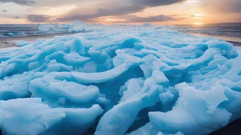 Frozen waves wallpaper 스톡 일러스트